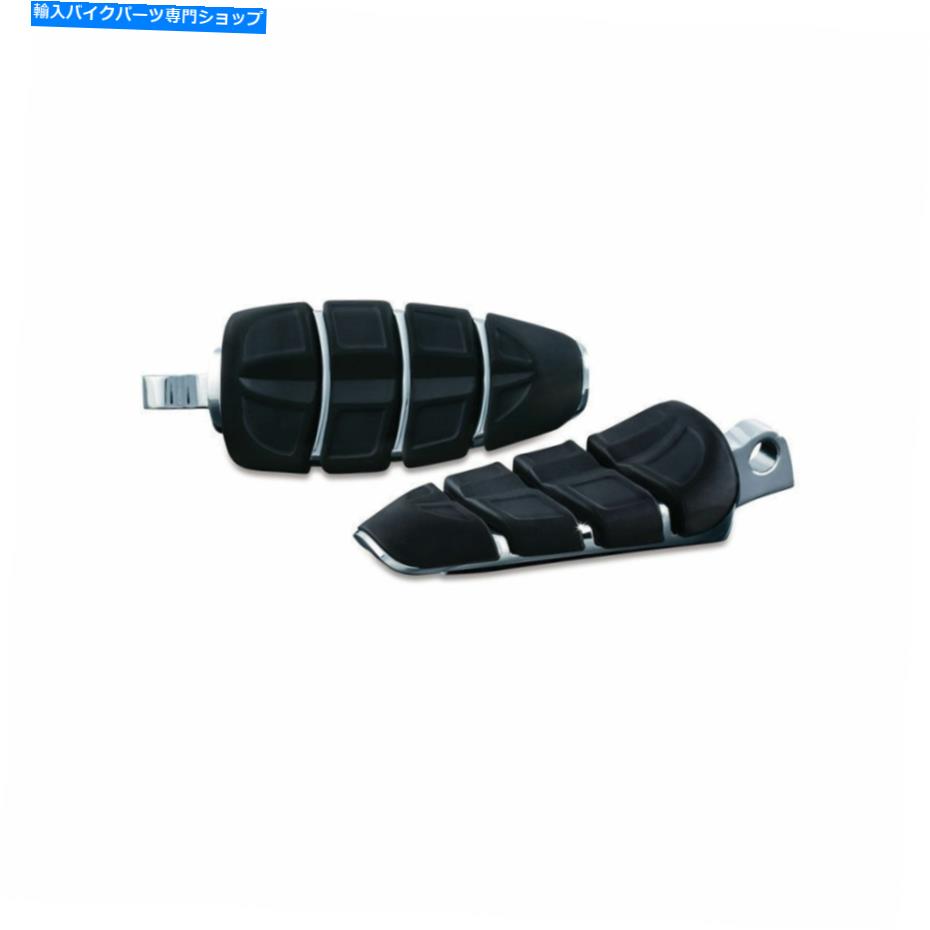 クロームパーツ Kuryakyn 4316 Harley Suspail Dyna FL XL FXクロムのためのキネティックフットペグ Kuryakyn 4316 Kinetic Foot Pegs for Harley Softail Dyna FL XL FX Chrome【並行輸入品】