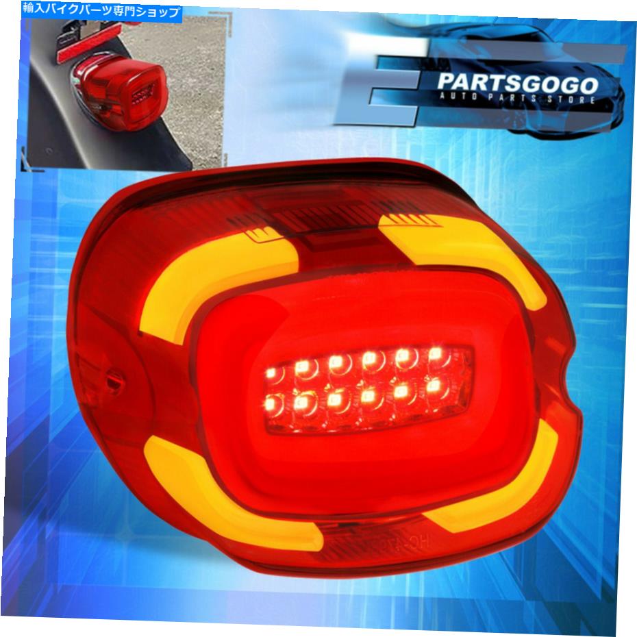 クロームパーツ Harley Davidson Softail Electra Red Red Integrated LEDテールライトランプキット For Harley Davidson Softail Electra Rear Red Integrated LED Tail Light Lamp Kit【並行輸入品】