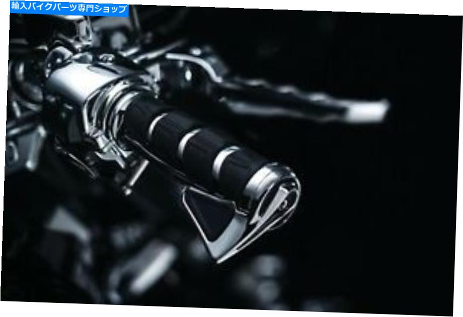クロームパーツ Kuryakyn 6375動的グリップクロム Kuryakyn 6375 Kinetic Grips Chrome【並行輸入品】