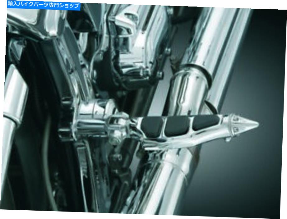 クロームパーツ Kuryakyn 4476アダプターなしのスティレットペグ、クロム Kuryakyn 4476 Stiletto Pegs without Adapters, Chrome【並行輸入品】