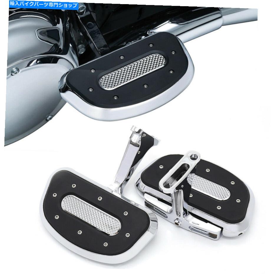 クロームパーツ ハーレーエレクトログライドクラシックFLHTのための乗客の床板D形のフットボード Passenger Floorboards D-shaped Footboards For Harley Electra Glide Classic FLHT【並行輸入品】