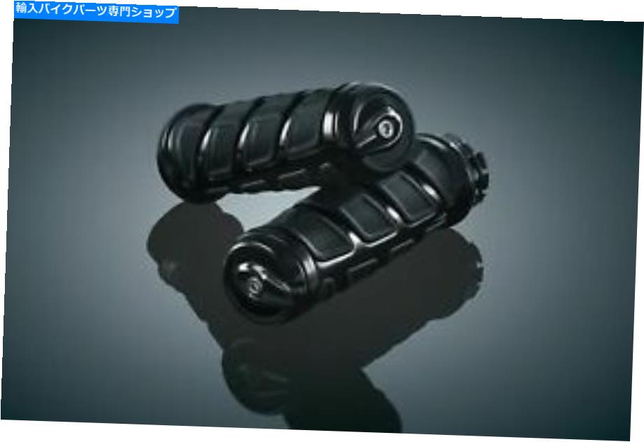 クロームパーツ Kuryakyn 6372速度論的グリップクロム Kuryakyn 6372 Kinetic Grips Chrome【並行輸入品】