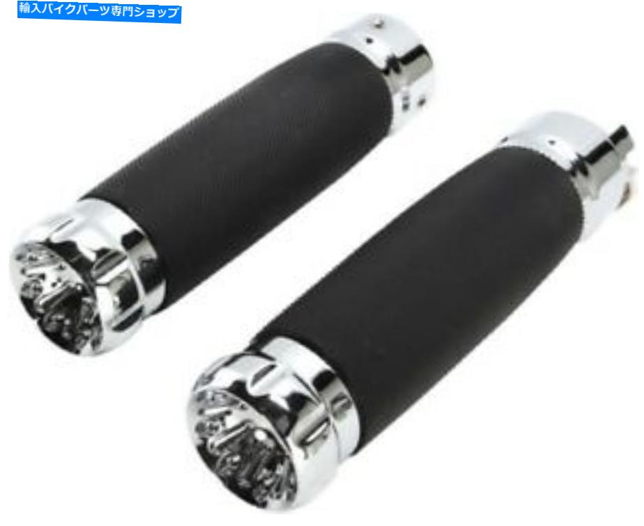 クロームパーツ トラッククロームインディアンスカウトグリップ - TM-6022CH 0630-1876 Trask Chrome Indian Scout Grips - TM-6022CH 0630-1876【並行輸入品】