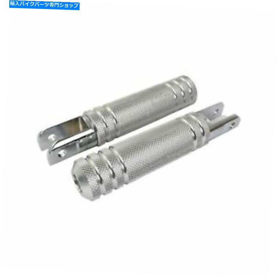 クロームパーツ バイクITユニバーサルフットペグビレットスタンダードタイプ Bike It Universal Footpegs Billet Standard Type【並行輸入品】