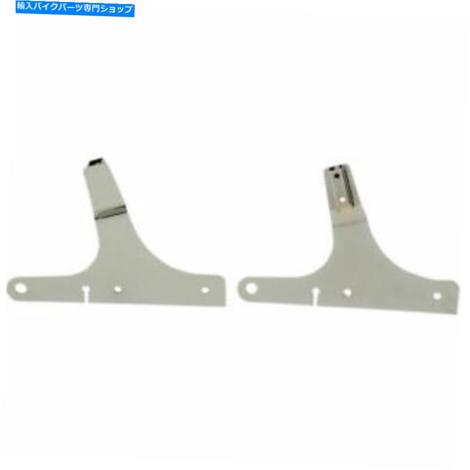 クロームパーツ 2000-07ハーレーソフトデュースのためのサイクルビジョンクロームSissy Barサイドプレート Cycle Visions Chrome Sissy Bar Side Plates for 2000-07 Harley Softail Deuce【並行輸入品】