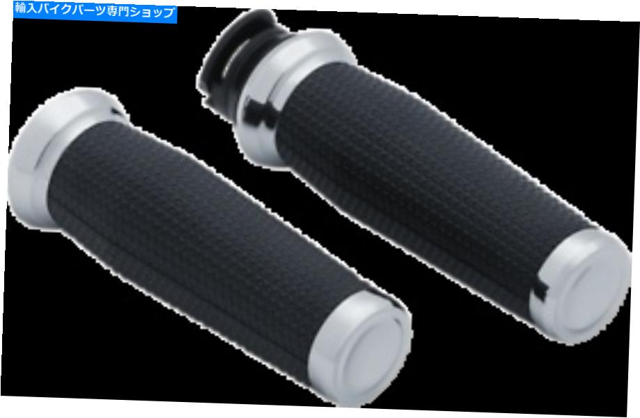クロームパーツ クライャコン5938インドのための血清グリップ Kuryakyn 5938 Thresher Grips For Indian【並行輸入品】