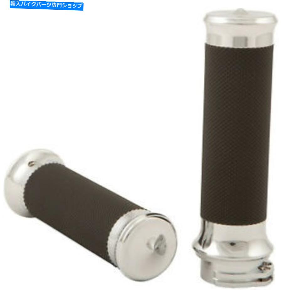 クロームパーツ ハードドライブカスタムショックグリップ0063-2072-Ch. HARDDRIVE Custom Shock Grips 0063-2072-CH【並行輸入品】
