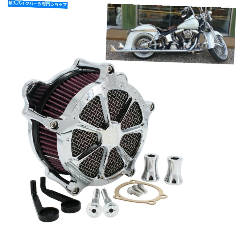 クロームパーツ Harley Dyna FXS Touring Softail FatboyのためのCNCクロームエアクリーナー摂取フィルター CNC Chrome Air Cleaner Intake Filter For Harley Dyna FXS Touring Softail Fatboy【並行輸入品】 35,109円
