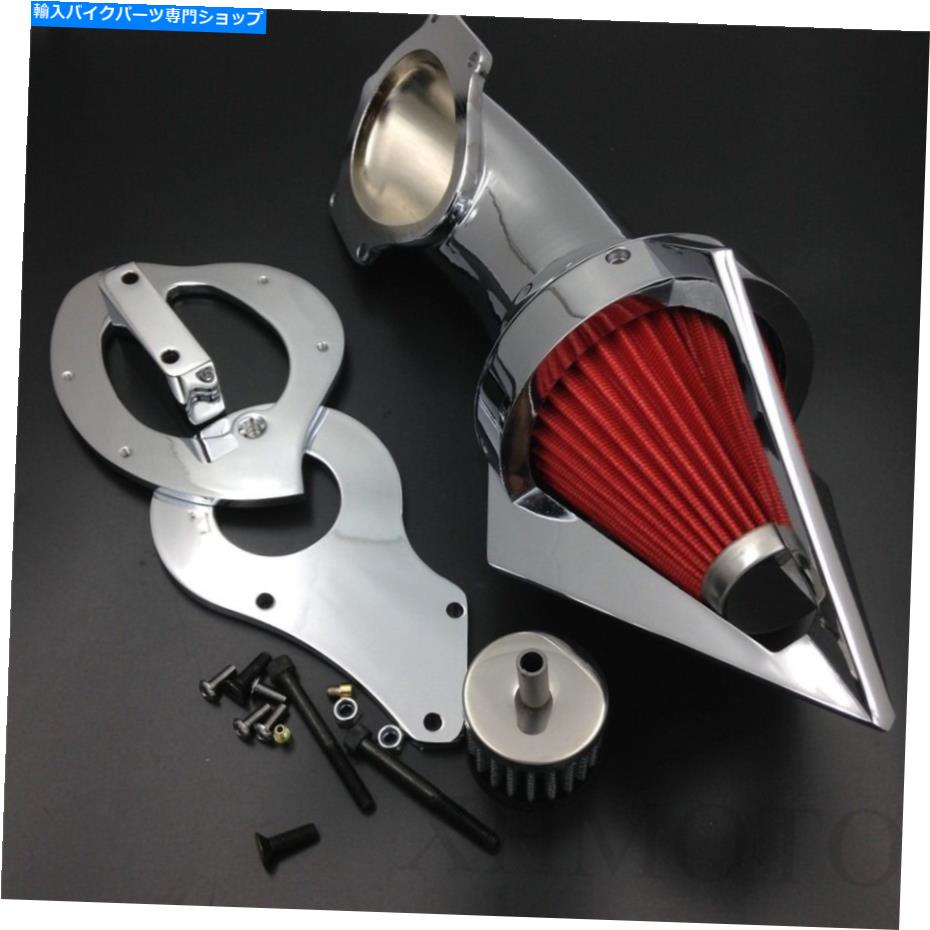 クロームパーツ 99-12 Honda Shadow 600 VLX600クロムのための三角形のスパイクエアクリーナキットフィルタ Triangle Spike Air Cleaner Kits Filter For 99-12 Honda Shadow 600 Vlx600 Chrome【並行輸入品】