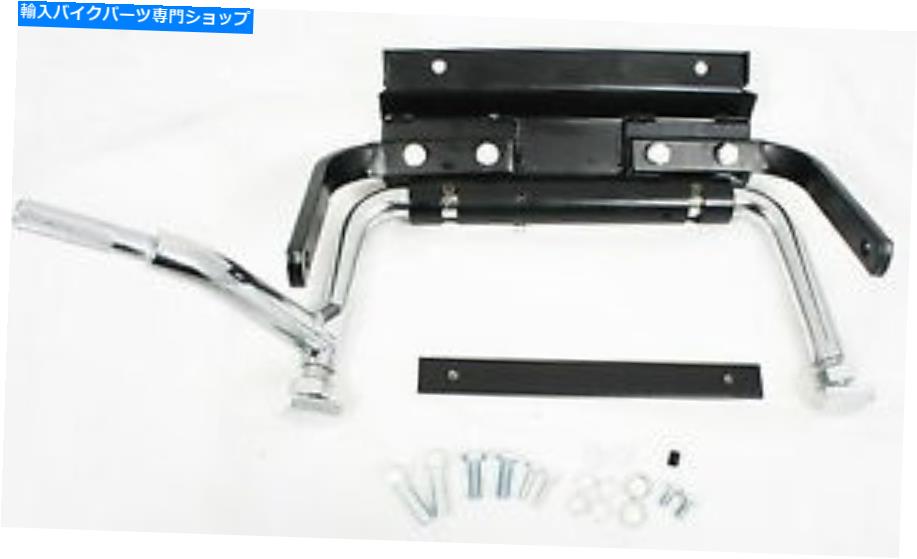 クロームパーツ クロム調節可能なセンタースタンドフィットハーレーフフルツーリングモデル1999-2008 Chrome Adjustable Center Stand fits Harley FLT FLH Touring models 1999-2008【並行輸入品】