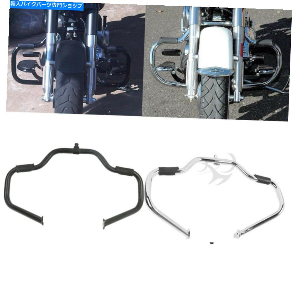 クロームパーツ ハーレーロードキングストリートグライド2009-18クロム/ブラック Mustache Engine Guard Bar For Harley Road King Street Glide 2009-18 Chrome/Black【並行輸入品】 36,864円
