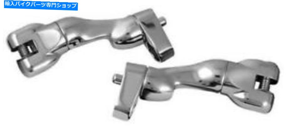 クロームパーツ クラスカン調節可能な乗客フットペグマウント男性クロム#7527ハーレーダビッドソン Kuryakyn Adjustable Passenger Footpeg Mounts Male Chrome #7527 Harley Davidson【並行輸入品】|Us Custom Parts Shop USDM
