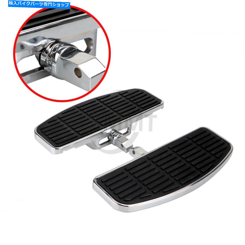 クロームパーツ ハーレースポーツスターXL Dynaホンダフロントフットボード用ブラッククロームの床板 Black Chrome Floorboards For Harley Sportster XL Dyna Honda Front Foot Boards【並行輸入品】