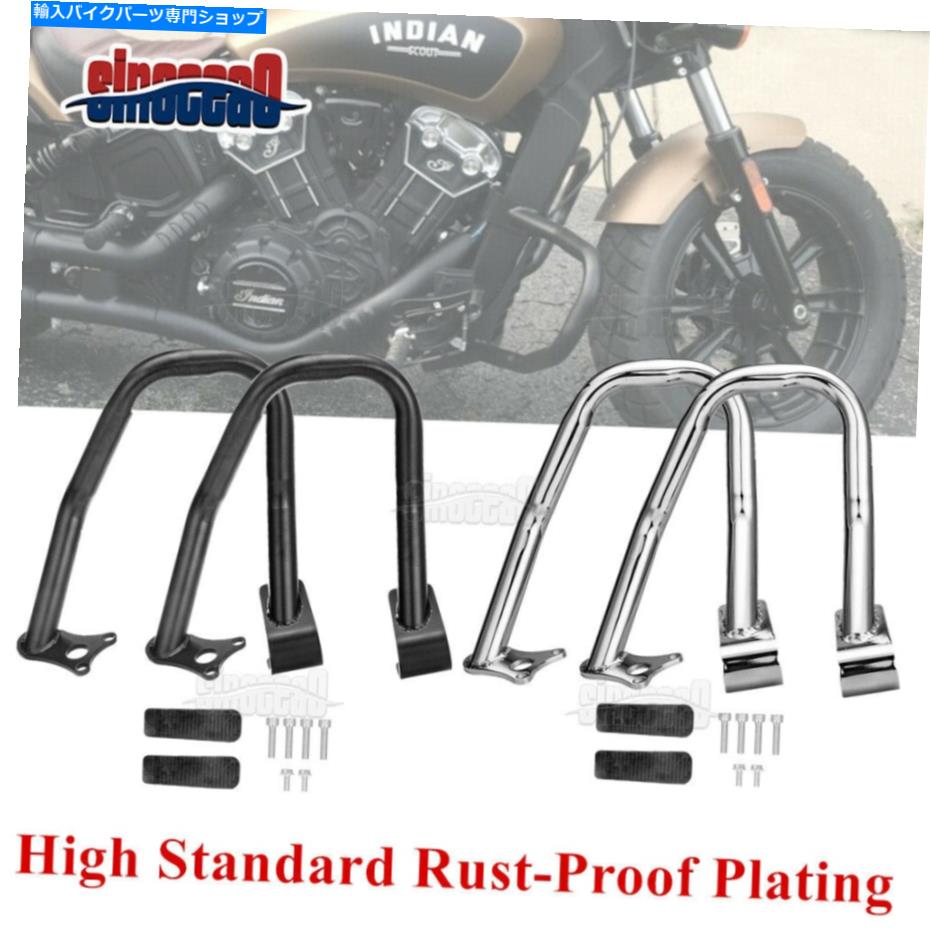 クロームパーツ ブラッククロームフロントエンジンガードハイウェイクラッシュバー Black Chrome Front Engine Guard Highway Crash Bar For Indian Scout Sixty Bobber【並行輸入品】|Us Custom Parts Shop USDM