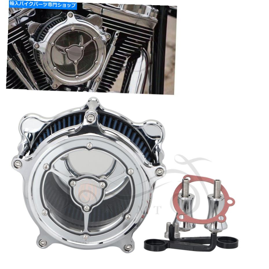 クロームパーツ Harley Dyna Electra Glide Road King用クロームエアクリーナー吸気フィルターキット Chrome Air Cleaner Intake Filter Kit For Harley Dyna Electra Glide Road King【並行輸入品】