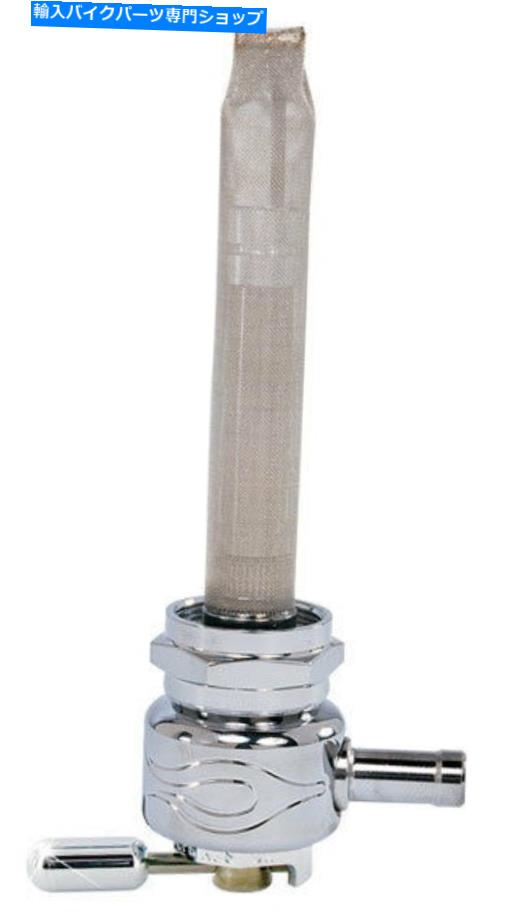 クロームパーツ Pingel 4311-CF炎燃料バルブ、後方ハーレー - ダビッドソン Pingel 4311-CF Flame Fuel Valve, Outlet Facing Backward Harley-Davidson【並行輸入品】|Us Custom Parts Shop USDM
