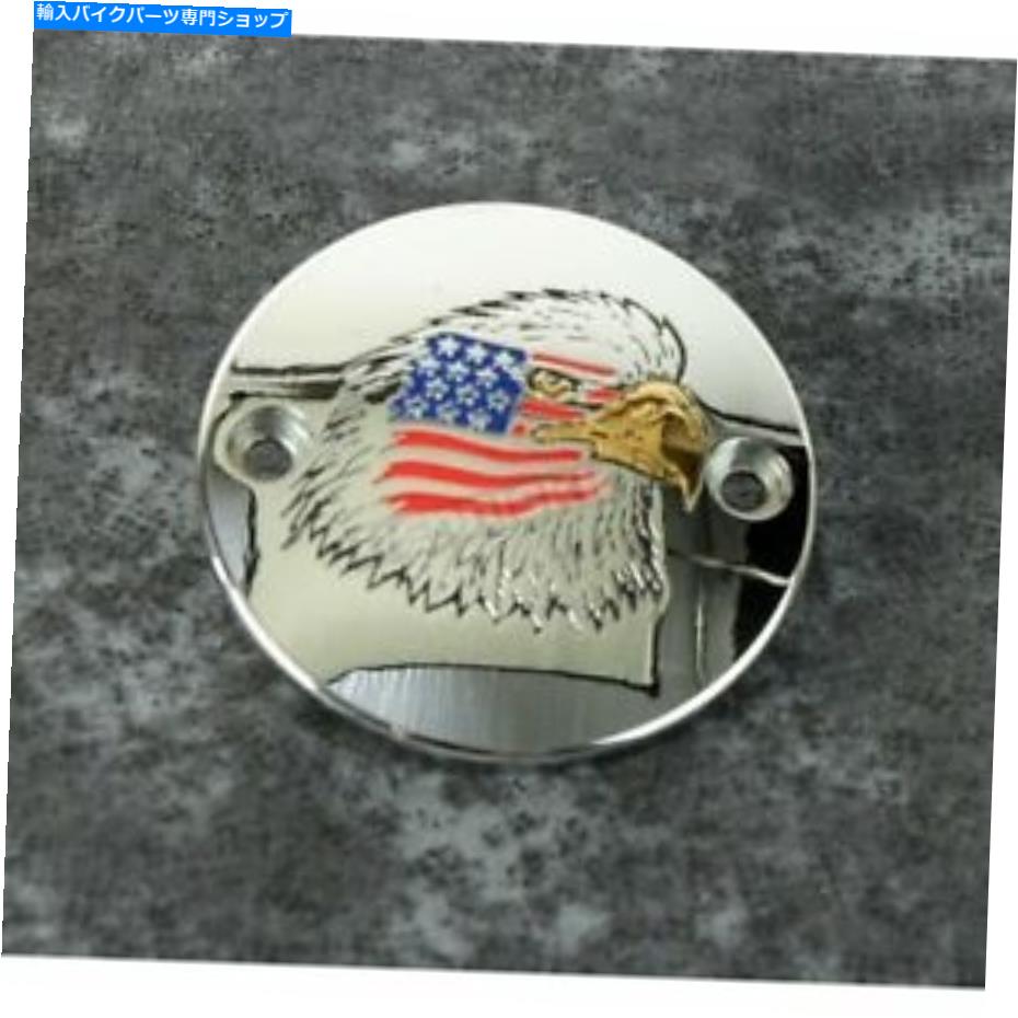クロームパーツ カスタム彫刻LTD。クロムスターとストライプイーグルタイミングカバー - PATR04-63 Custom Engraving LTD. Chrome Stars and Stripes Eagle Timing Cover - PATR04-63【並行輸入品】 35,987円