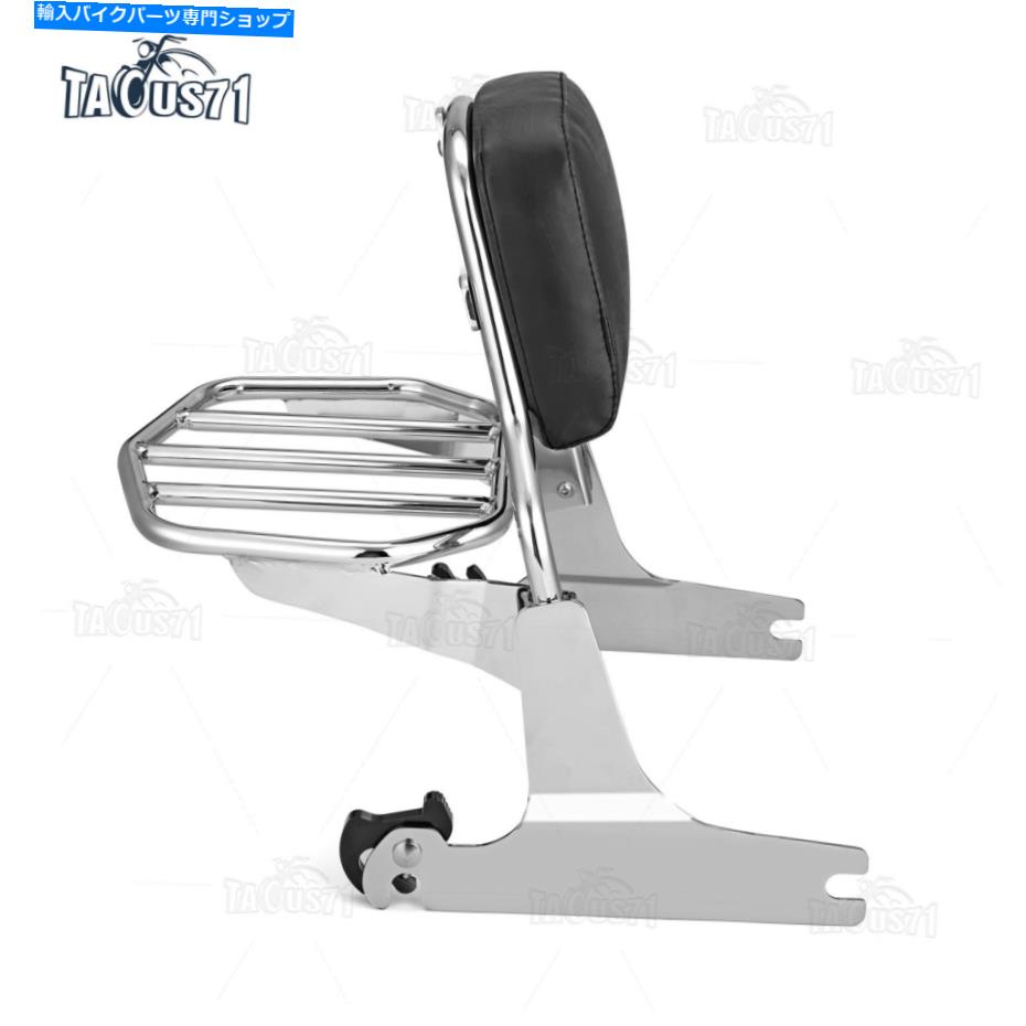 クロームパーツ ハーレーソフトスプリングファートボーイFLSTF 07-17のためのクロム背もたれのSissy Bar Rack 07-17 Chrome Backrest Sissy Bar Rack For Harley Softail Springer Fatboy FLSTF 07-17【並行輸入品】｜Us Custom Parts Shop USDM 37,742円