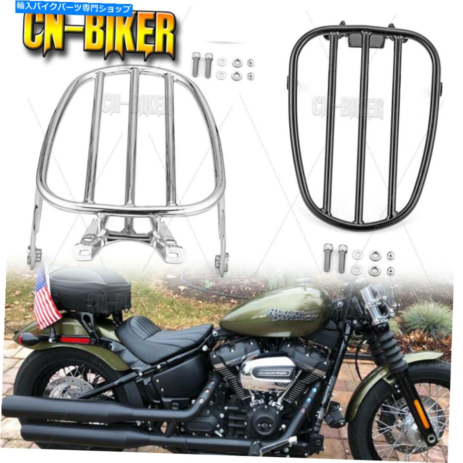 クロームパーツ 18+ハーレーソタールデラックスヘリテージクラシックのための旅客リアソロ荷物棚 Passenger Rear Solo Luggage Rack For 18+ Harley Sotail Deluxe Heritage Classic【並行輸入品】