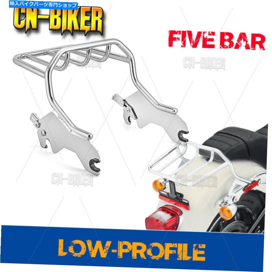 クロームパーツ 18+ハーレースポーツグライド低ライダーSのためのクロムホールドファーストリア2アップ荷物ラック Chrome Holdfast Rear Two-Up Luggage Rack For 18+ Harley Sport Glide Low Rider S【並行輸入品】