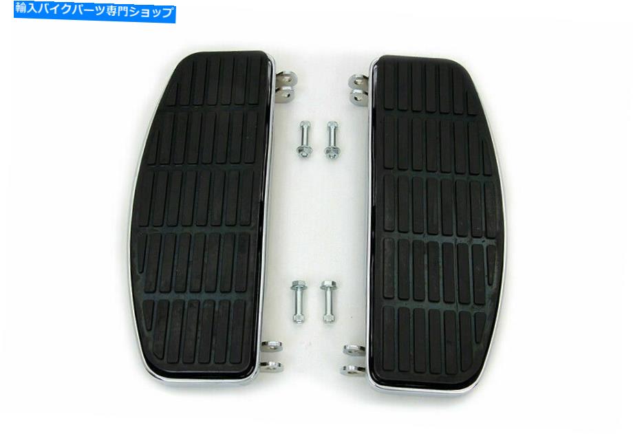 クロームパーツ V-Twinによるハーレーダビッドソンのためのドライバークロムの形のフットボードセット Driver Chrome 'D' Shape Footboard Set for Harley Davidson by V-Twin【並行輸入品】|Us Custom Parts Shop USDM