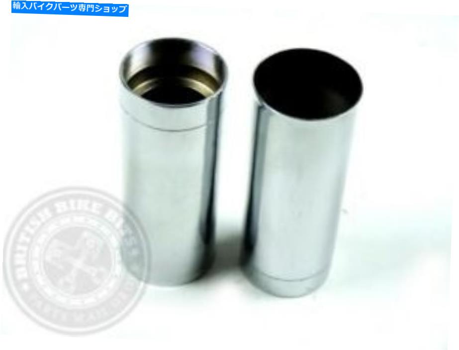 クロームパーツ クロムフォークオイルシールホルダー（ペア） - BSA A、B、C、Mモデル Chrome Fork Oil Seal Holders (Pair) - BSA A,B,C,M Models【並行輸入品】