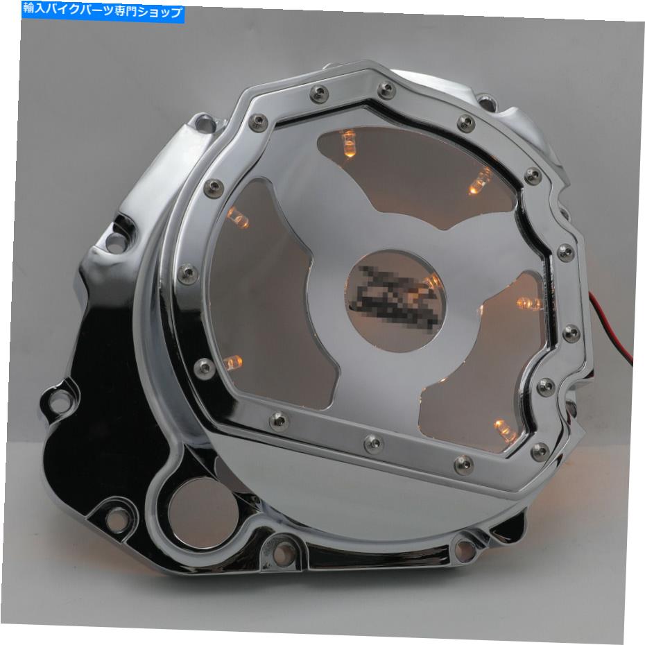 クロームパーツ 2001-2005鈴木GSXR 600 750 1000のためのクロムイエローLEDエンジンクラクトカバー Chrome Yellow LED Engine Cluctch Cover For 2001-2005 Suzuki GSXR 600 750 1000【並行輸入品】|Us Custom Parts Shop USDM