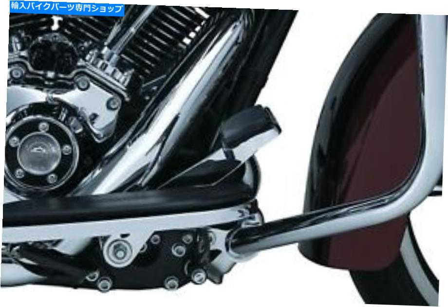 クロームパーツ ハーレーツーリングモデル'14 -'17 w /低下用クレキインクローム拡張ブレーキレバー Kuryakyn Chrome Extended Brake Lever for Harley Touring Models '14-'17 w/ Lowers【並行輸入品】