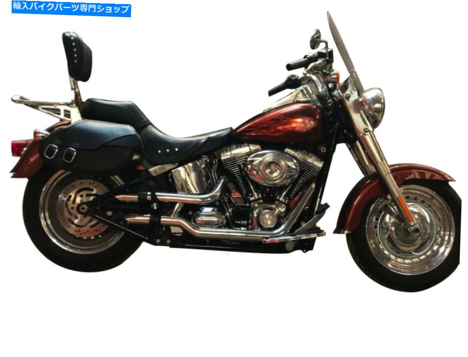 クロームパーツ 2007-2017ハーレーダビッドソン脂肪少年FLSTF放射サイクルShorty GP排気スリッソ 2007-2017 Harley Davidson Fat Boy FLSTF Radiant Cycles Shorty GP Exhaust Slipon【並行輸入品】