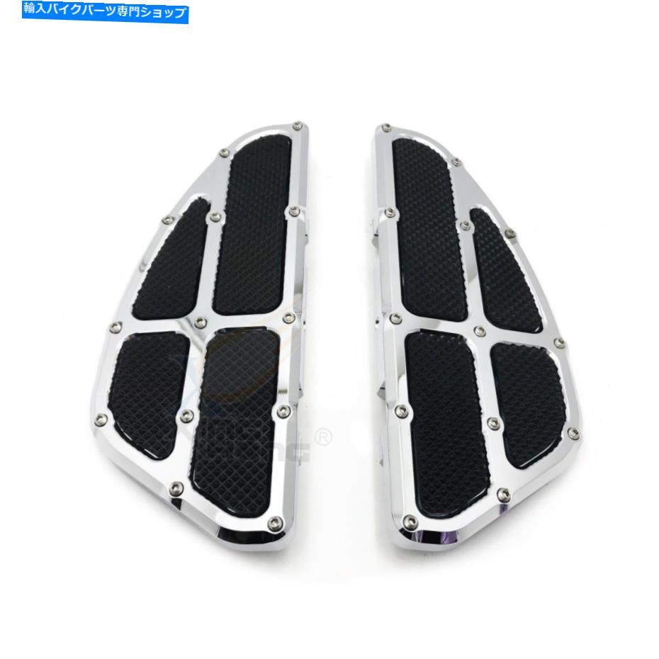 クロームパーツ Harley Touring Street Road Glide 93-18のためのクロム乗客のフロアボードセット Chrome Passenger Floor Board Set For Harley Touring Street Road Glide 93-18【並行輸入品】