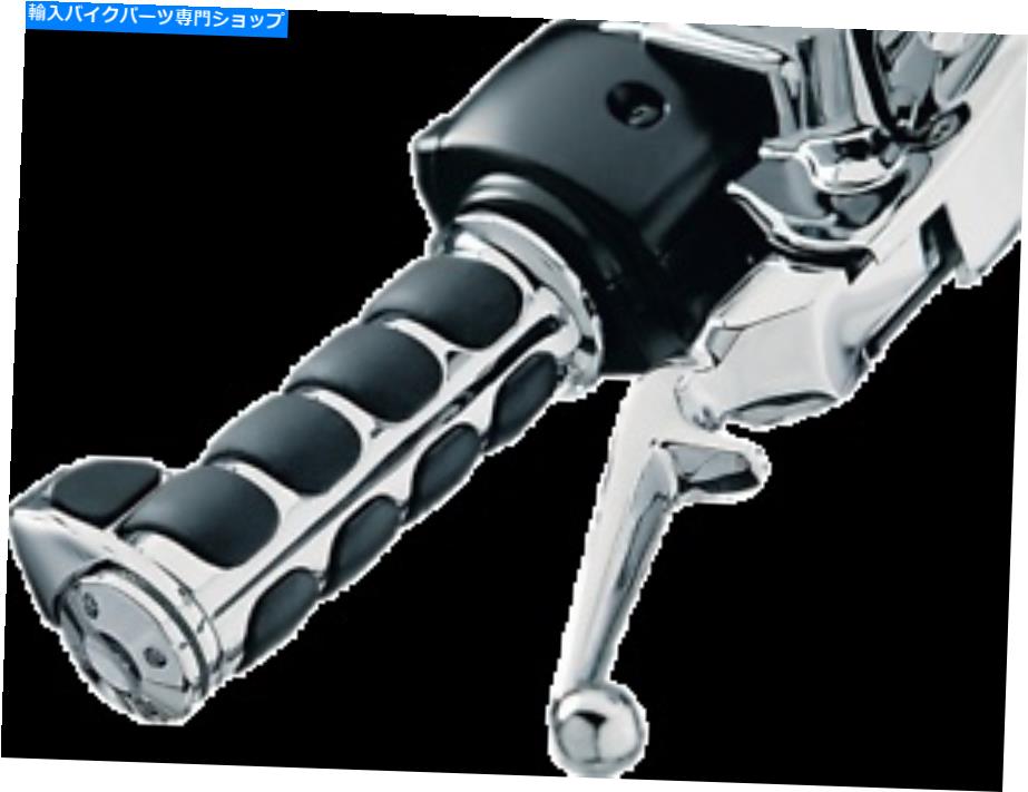 クロームパーツ 2008-2017のKuryakyn Premium Chrome Isoグリップ6228 KURYAKYN PREMIUM CHROME ISO GRIPS FOR 2008-2017 ELECTRONIC THROTTLE HARLEYS 6228【並行輸入品】｜Us Custom Parts Shop USDM