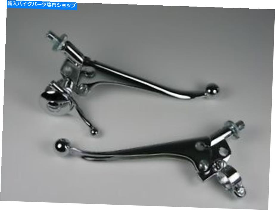 クロームパーツ 7/8クロームボールエンドクラッチブレーキチョークレバーW /ミラーホール60-2241 / 2 TRIUMPHイギリス 7/8 CHROME BALL END CLUTCH BRAKE CHOKE LEVER W/ MIRROR HOLE 60-2241/2 TRIUMPH UK【並行輸入品】