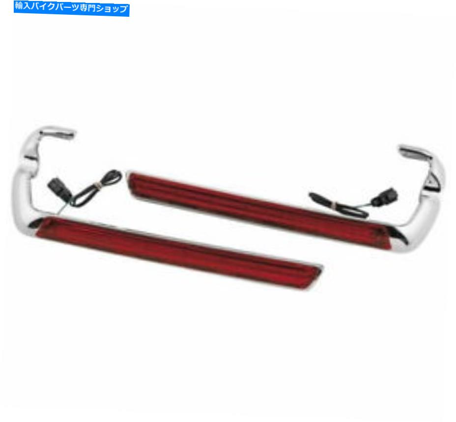 クロームパーツ LaTeic Lighting Co。サドルバッグサイドマーカーキットクローム/赤LLC-SSML-02 LETRIC LIGHTING CO. Saddlebag Side Marker Kit Chrome/Red LLC-SSML-02【並行輸入品】