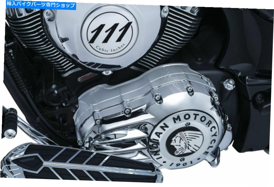 クロームパーツ 九倉クローム1ピースインドのための内側一次カバー（EXCスカウト） Kuryakyn Chrome 1 Piece Inner Primary Cover for Indian (exc Scout)【並行輸入品】｜Us Custom Parts Shop USDM