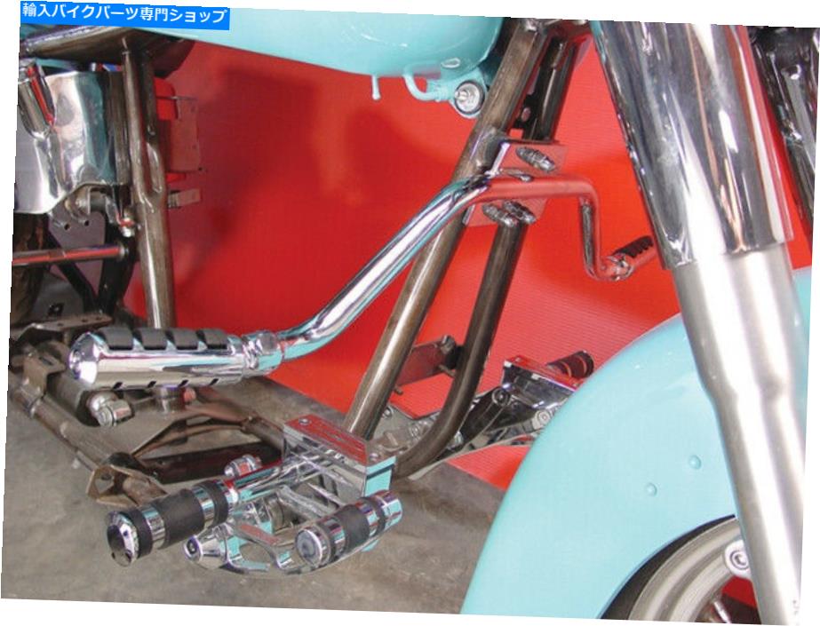 クロームパーツ Vtwin Chrome Mustache Highway Bar Cat Paw Footpegsキット84-99ハーレーソフトFLST Vtwin Chrome Mustache Highway Bar Cat Paw Footpegs Kit 84-99 Harley Softail FLST【並行輸入品】|Us Custom Parts Shop USDM