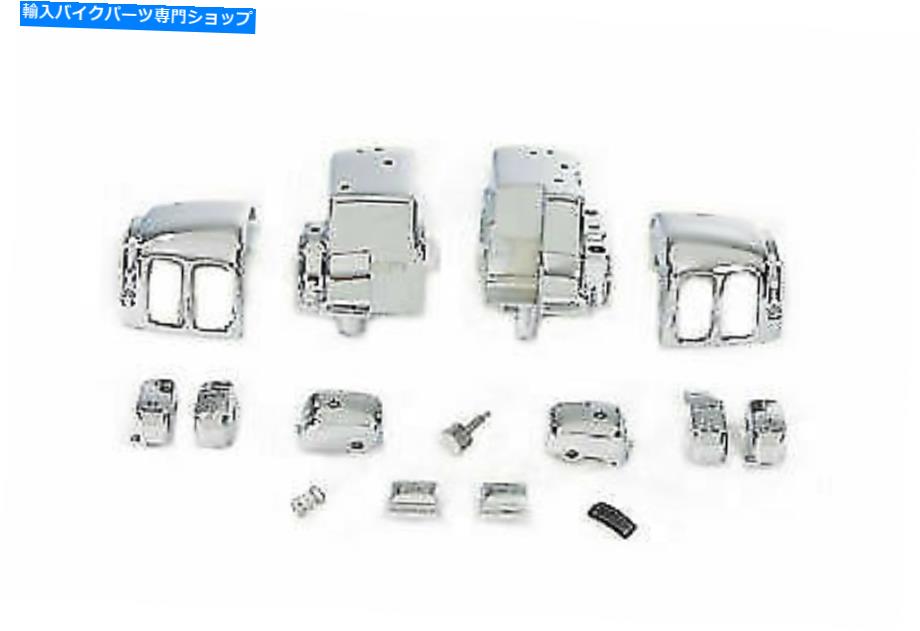 クロームパーツ V-Twinによるハーレーダビッドソン用ハンドルバースイッチハウジングキットクロム Handlebar Switch Housing Kit Chrome for Harley Davidson by V-Twin【並行輸入品】