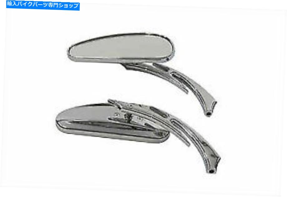 クロームパーツ DecoミラーセットハーレーダビッドソンのV-Twinによるビレットクロム Deco Mirror Set Billet Chrome for Harley Davidson by V-Twin【並行輸入品】｜Us Custom Parts Shop USDM