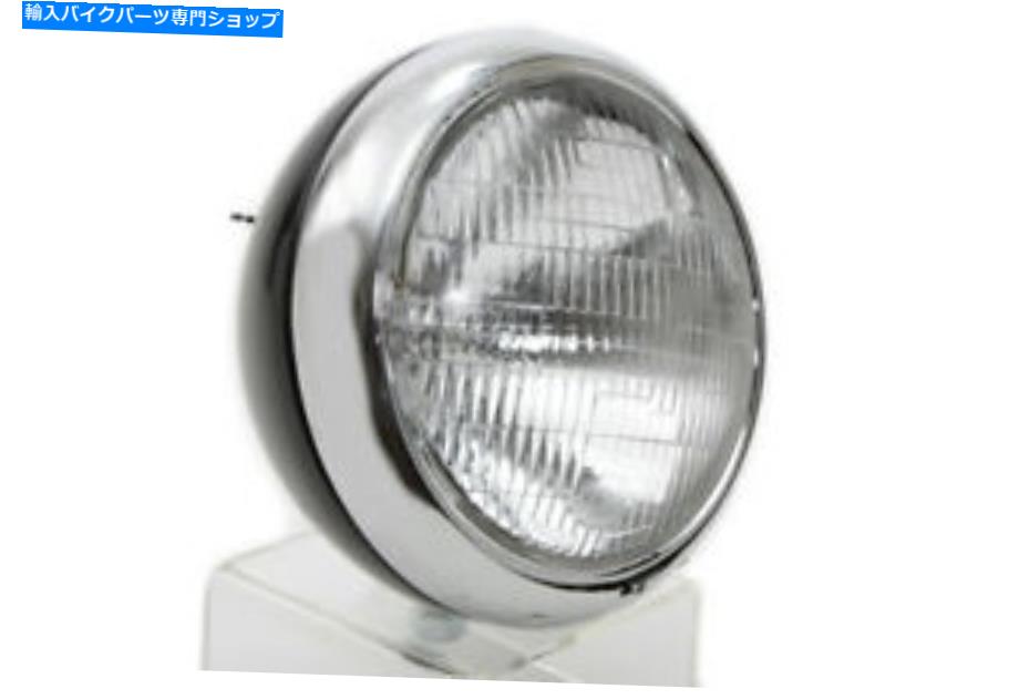 クロームパーツ V-Twin 33-0072 - ブラック7 "Kヘッドランプクロムリム V-Twin 33-0072 - Black 7" K Headlamp with Chrome Rim【並行輸入品】｜Us Custom Parts Shop USDM
