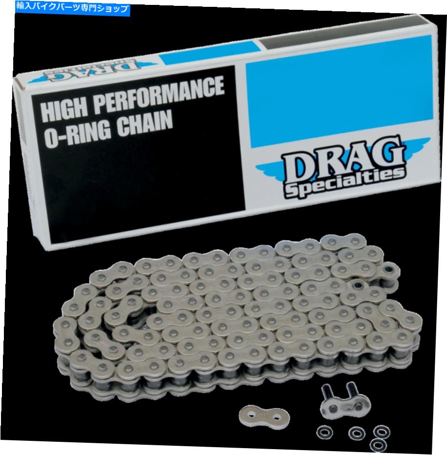 クロームパーツ Drag Specialties 530 x 120 Chrome O Ring Driveオートバイチェーン41-90 Drag Specialties 530 X 120 Chrome O Ring Drive MOTORCYCLE Chain for Harley 41-90【並行輸入品】