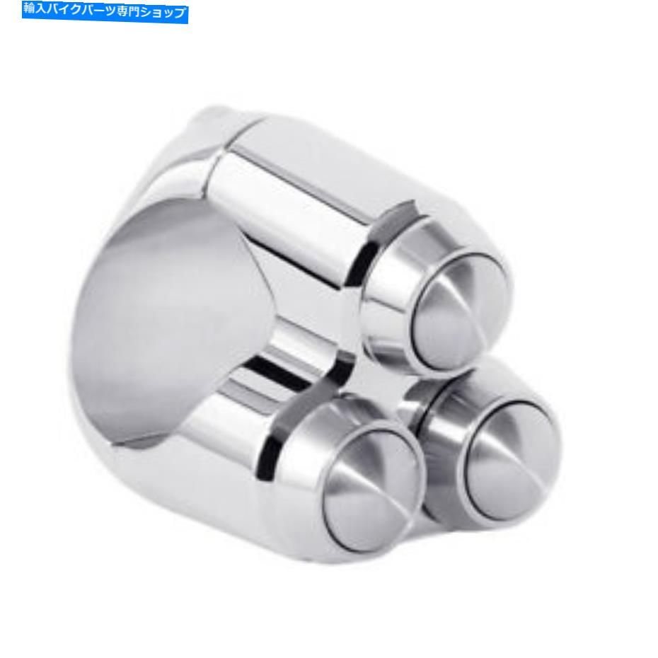 クロームパーツ Motone Mini Switch Chrome、1 "、ハーレーダビッドソン用3スイッチ Motone Mini Switch Chrome, 1 ", 3 Switch for Harley Davidson【並行輸入品】|Us Custom Parts Shop USDM