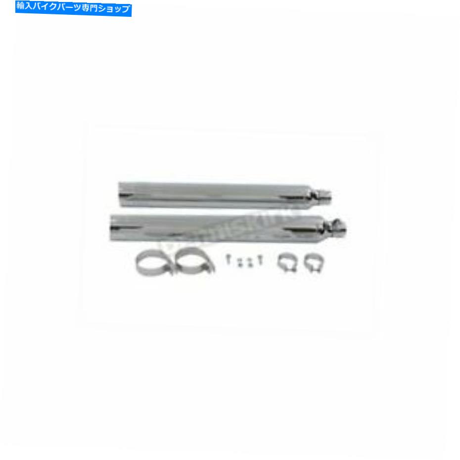 クロームパーツ V-Twin Manufacturing Chrome 3 1/4インチレプリカストレートカットマフラー - 30-3188 V-Twin Manufacturing Chrome 3 1/4 in. Replica Straight-Cut Mufflers - 30-3188【並行輸入品】