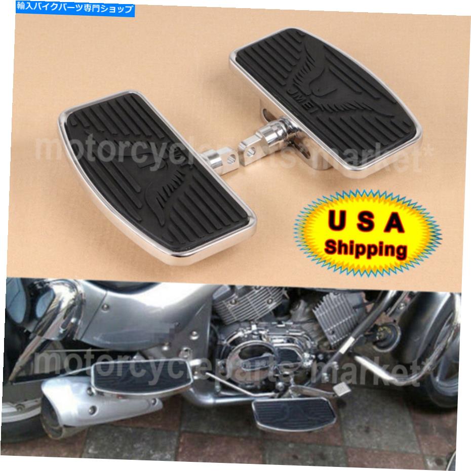 クロームパーツ Harley＆その他のオートバイのフロントまたはリアフットボード用クロームミニフロアボード Chrome Mini Floorboards for Harley & Other Motorcycles Front or Rear Foot Boards【並行輸入品】