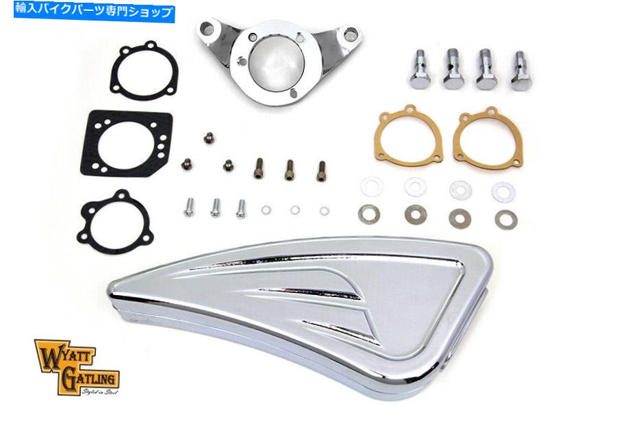 クロームパーツ Chrome Wyatt Gatlingエアクリーナアセンブリ Chrome Wyatt Gatling Air Cleaner Assembly【並行輸入品】|Us Custom Parts Shop USDM