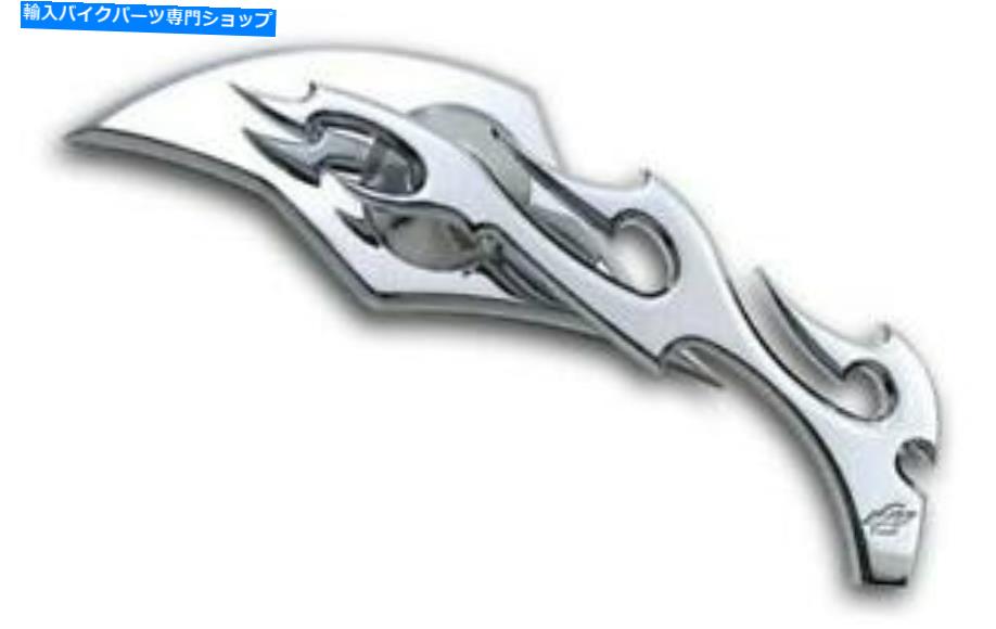クロームパーツ プロ1ビレットミラーフレームクローム（104220） Pro-One Billet Mirror Flame Chrome Left (104220)【並行輸入品】