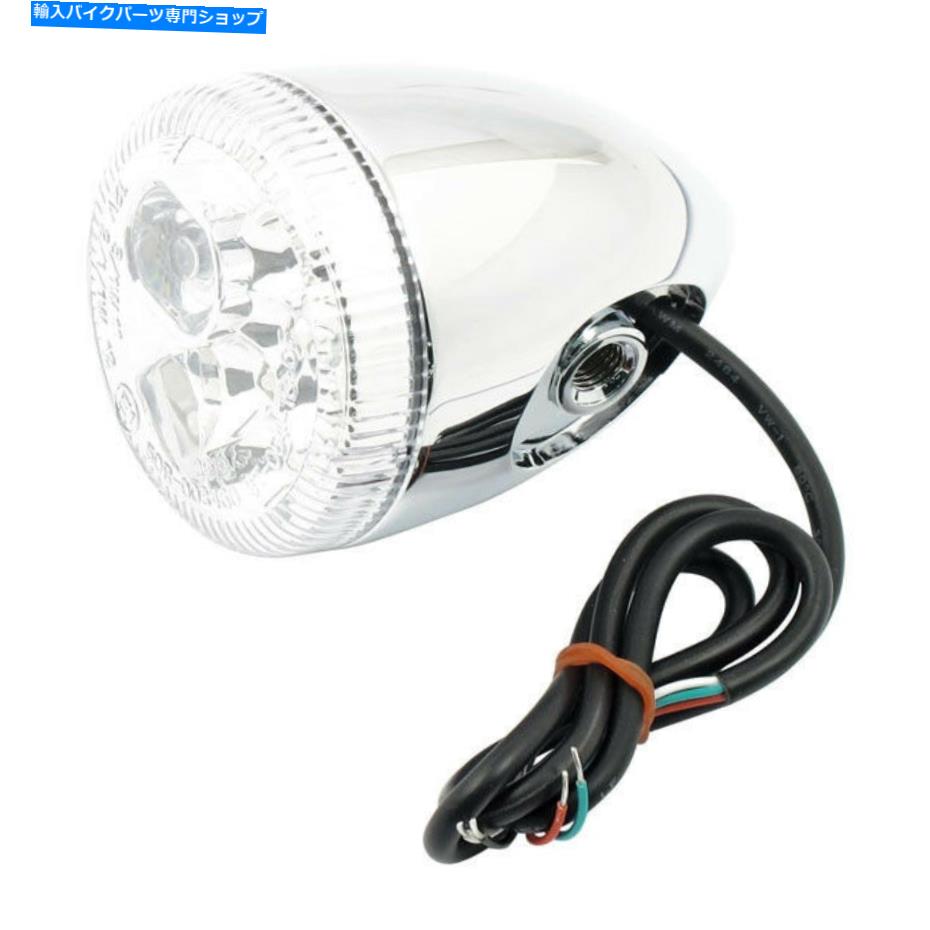 クロームパーツ e認証付きハーレーダビッドソン用3-1インジケータ弾丸クロムクリアレンズ 3-1 Indicator Bullet Chrome Clear Lens For Harley-Davidson With E-Certified【並行輸入品】