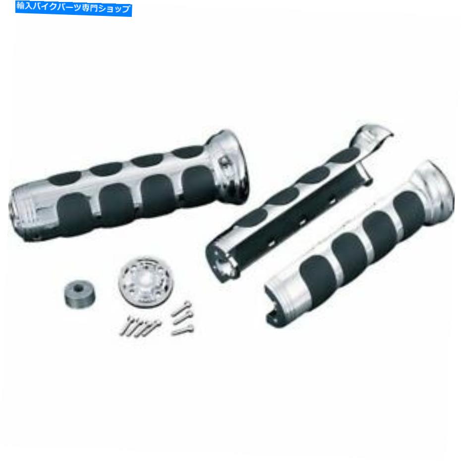 クロームパーツ ホンダゴールドウィング加熱グリップのためのクライャキンイソグリップ - 6183 Kuryakyn ISO-Grips For Honda Gold Wing Heated Grips - 6183【並行輸入品】｜Us Custom Parts Shop USDM