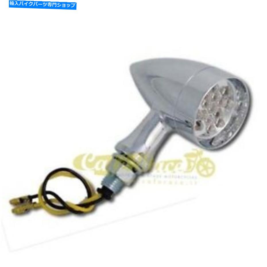 クロームパーツ ターンシグナルスターLEDクロム相同レンズクリア（2個）ユニバーサル Turn signals Star LED Chrome Homologated Lens Clear (2 Pieces) Universal【並行輸入品】