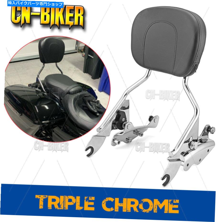 クロームパーツ 2009-2013 HDツーリングFlhr Flhx Fltr Flth Fltr Flth Flth Fltring flht Sissy Bar Backrest Pad Docking Kit For 2009-2013 HD Touring FLHR FLHX FLTR FLHT【並行輸入品】|Us Custom Parts Shop USDM