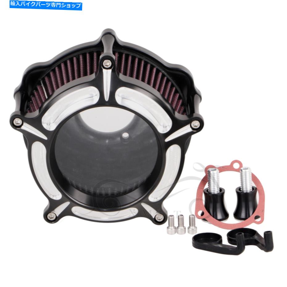クロームパーツ CNCクロームクリアエアクリーナー赤吸気エアフィルター883 1200 CNC Chrome Clear Air Cleaner Red Intake Air Filter For Harley Sportster 883 1200【並行輸入品】