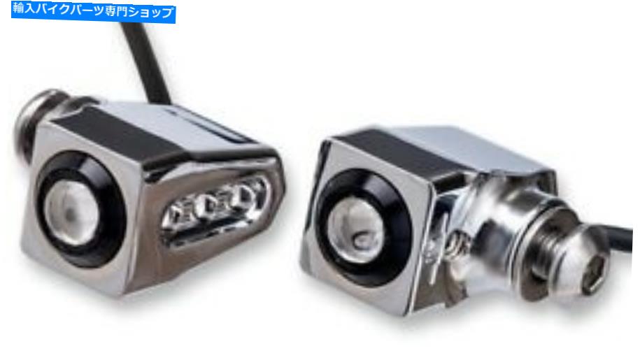 クロームパーツ ジョーカーマシン単一ラットの目はターンシグナルの赤いLEDSクロム Joker Machine Single Rat Eye LED Turn Signals Red LEDs Chrome【並行輸入品】|Us Custom Parts Shop USDM